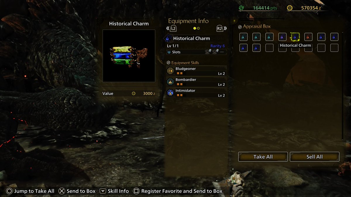 Thank you monster hunter exactly what i want (i am never getting a good talisman)