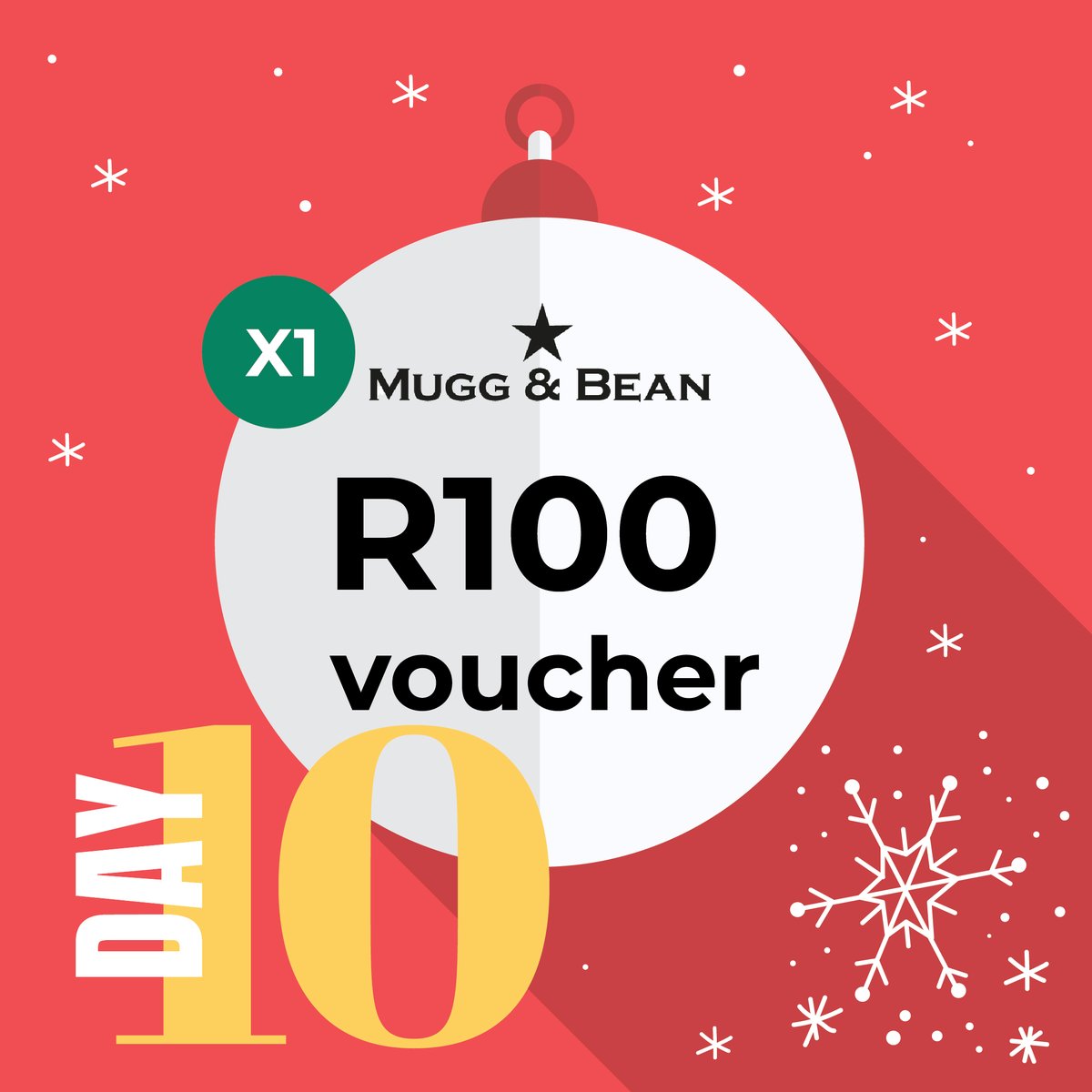 🎁 Day 10 of #12DaysOfGiveaways at Killarney Mall! ✨
Coffee lovers, this one’s for you ☕💛
Win a R100 Mugg &amp; Bean voucher — perfect for a cozy coffee or festive brunch!

To enter:
✅ Follow us
❤️ Like
💬 Comment who you’d share it with &amp; what you’d order
📲 Share to stories