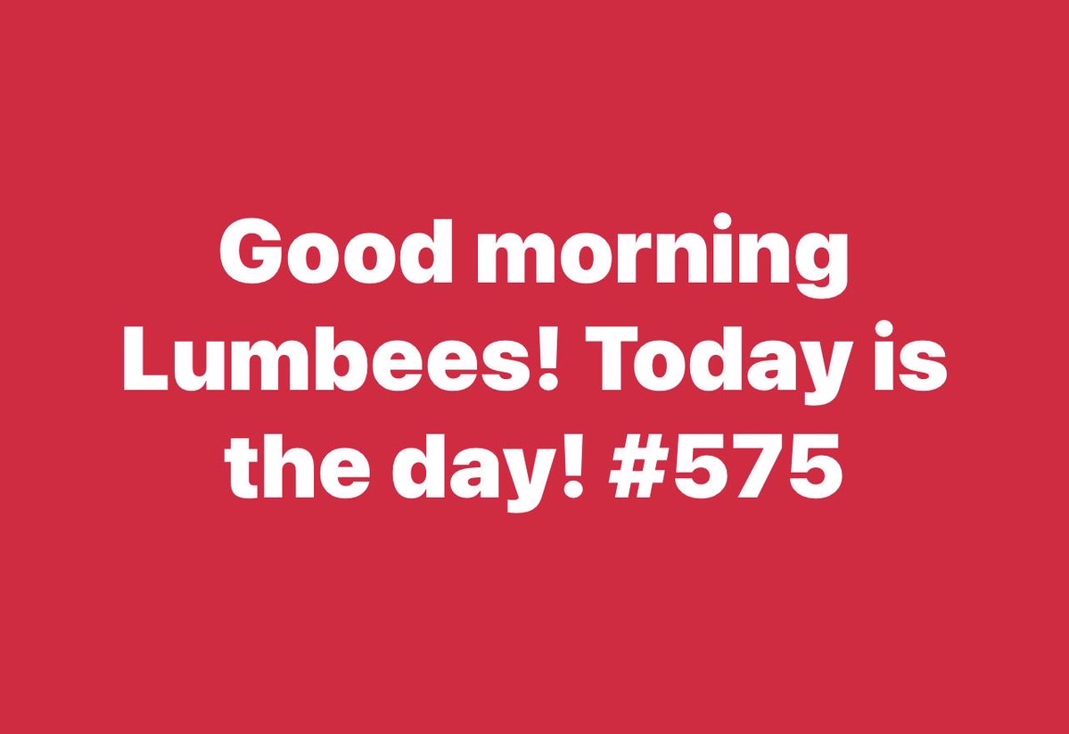 dr_locklear's tweet image. Good morning #Lumbees! Today is the day! #575