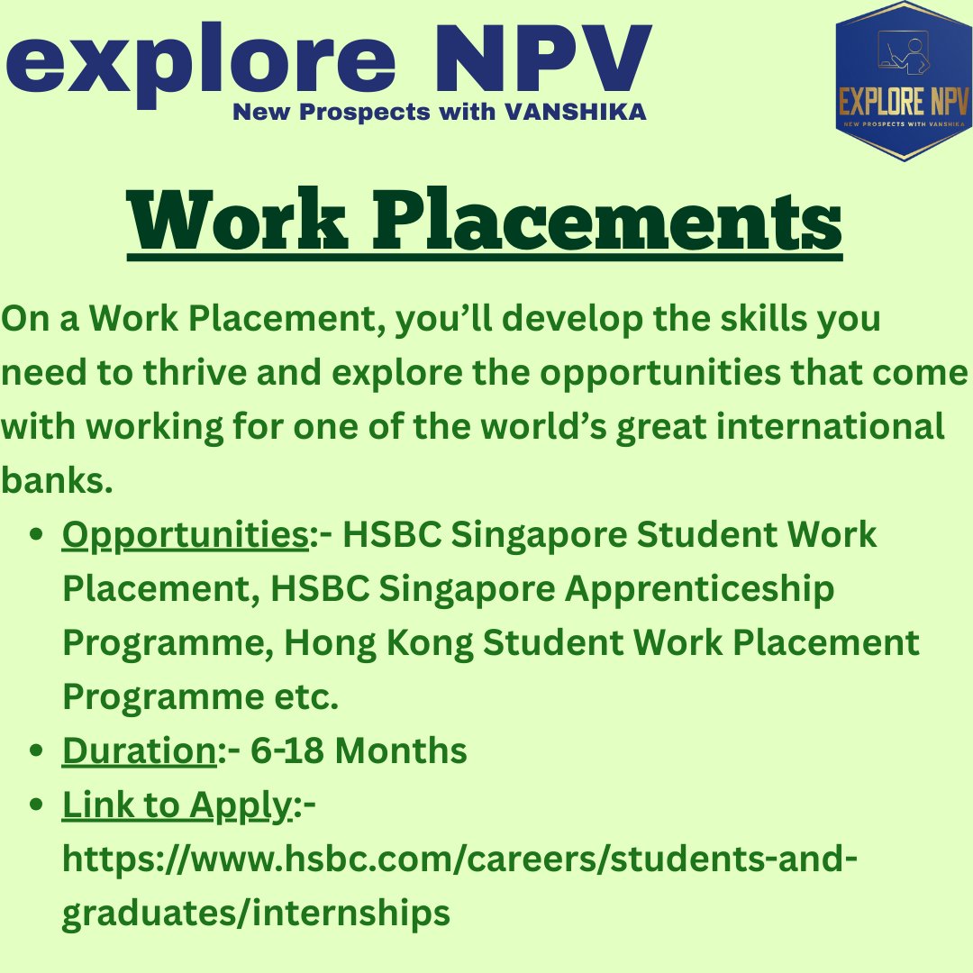 ExploreNpv's tweet photo. 🌟 Explore Your Future with HSBC! 🌟
We’re back with the second chapter of our career series, and it’s all about HSBC! 💼💰 Whether you're aiming for a role in investment banking, risk management, or financial analysis, HSBC is a great place to build your future. 🌍🚀 https://t.co/OaZfX9QwqN