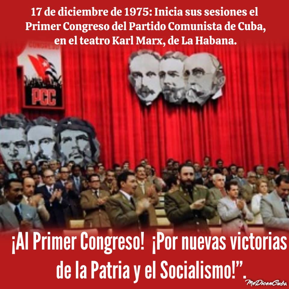 El #PrimerCongresoPCC ,demostró en la historia reciente de Cuba la validez del rumbo trazado, que ha  permitido  a la Revolución resistir agresiones terroristas y más de seis décadas de bloqueo económico, comercial y financiero de Estados Unidos, recrudecido en los últimos años.