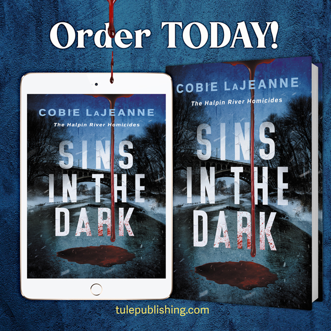 TulePublishing's tweet image. Homicide detective Chloe Van Belle is still haunted by her previous case, when she’s called to a brutal crime scene…

Sins in the Dark by Cobie LaJeanne is out today! Order your copy here: monkeylink.co/82fc3d 

#readztule #reading #mysteries #thrillers #releaseday