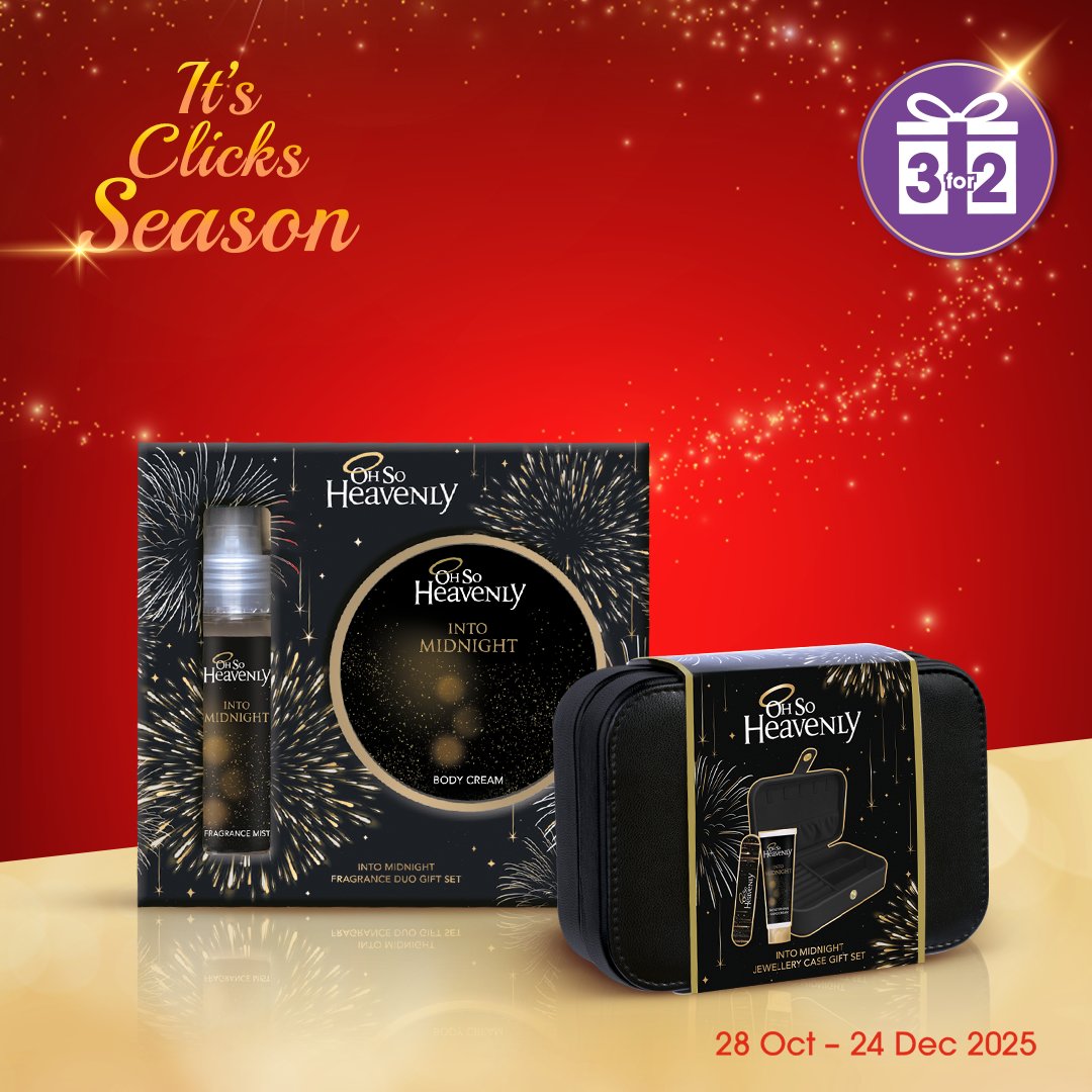Clicks_SA's tweet image. The Oh So Heavenly festive gift sets bring feel-good fragrance and pampering perfection to every stocking this season.

🎁 From sweet scents to calming self-care, these gifts make it so easy to spoil your favourites. -&amp;gt; bit.ly/4rSw0qW

#ItsClicksSeason #Giftingideas