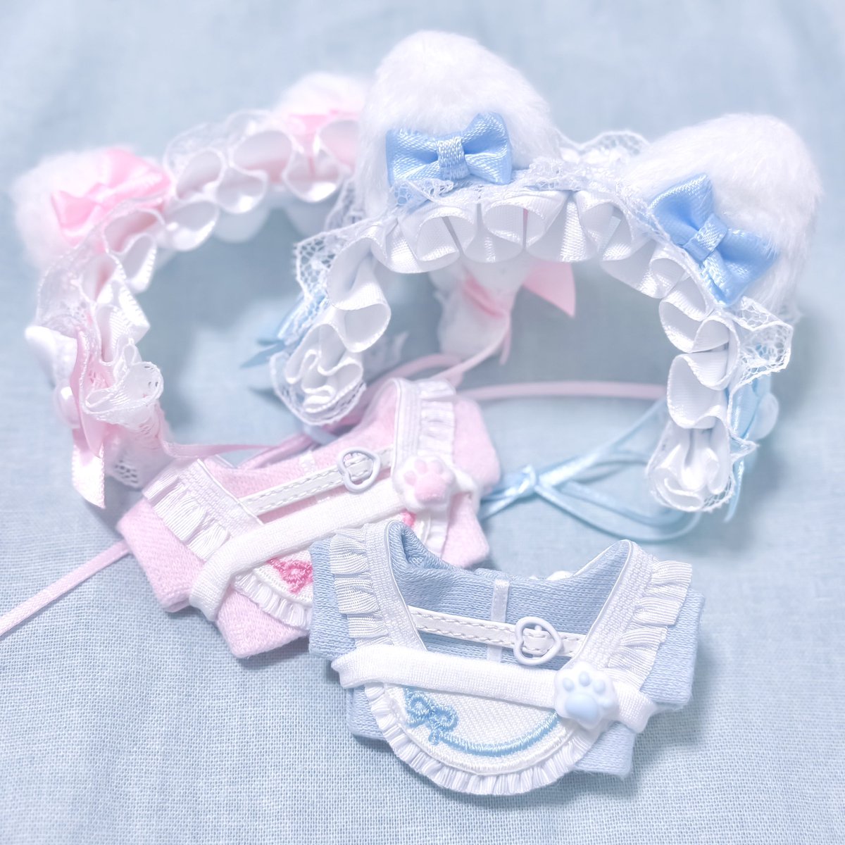 🎀ぬい服通販のお知らせ🎀 『ℕ𝕪𝕒𝕟 𝕞𝕒𝕚𝕕』 8cmぬい服 チビちび