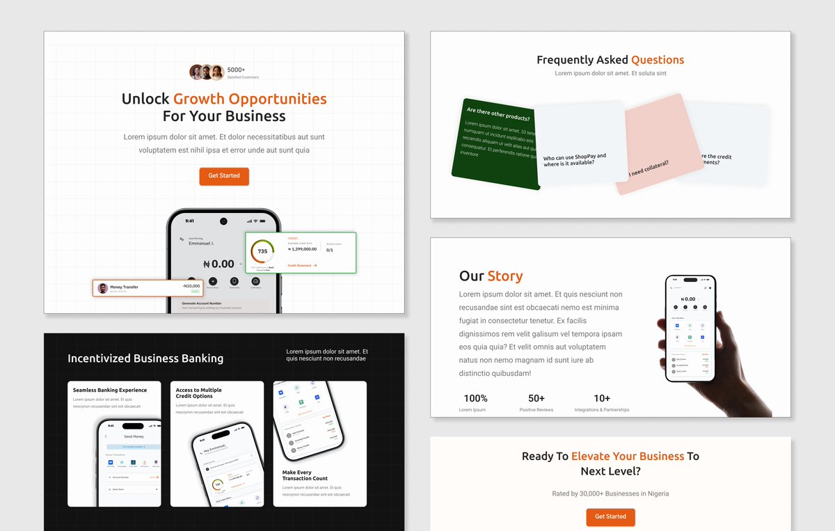 Worked on another website recently, these sections didn't make the final cut😅 but oh well...