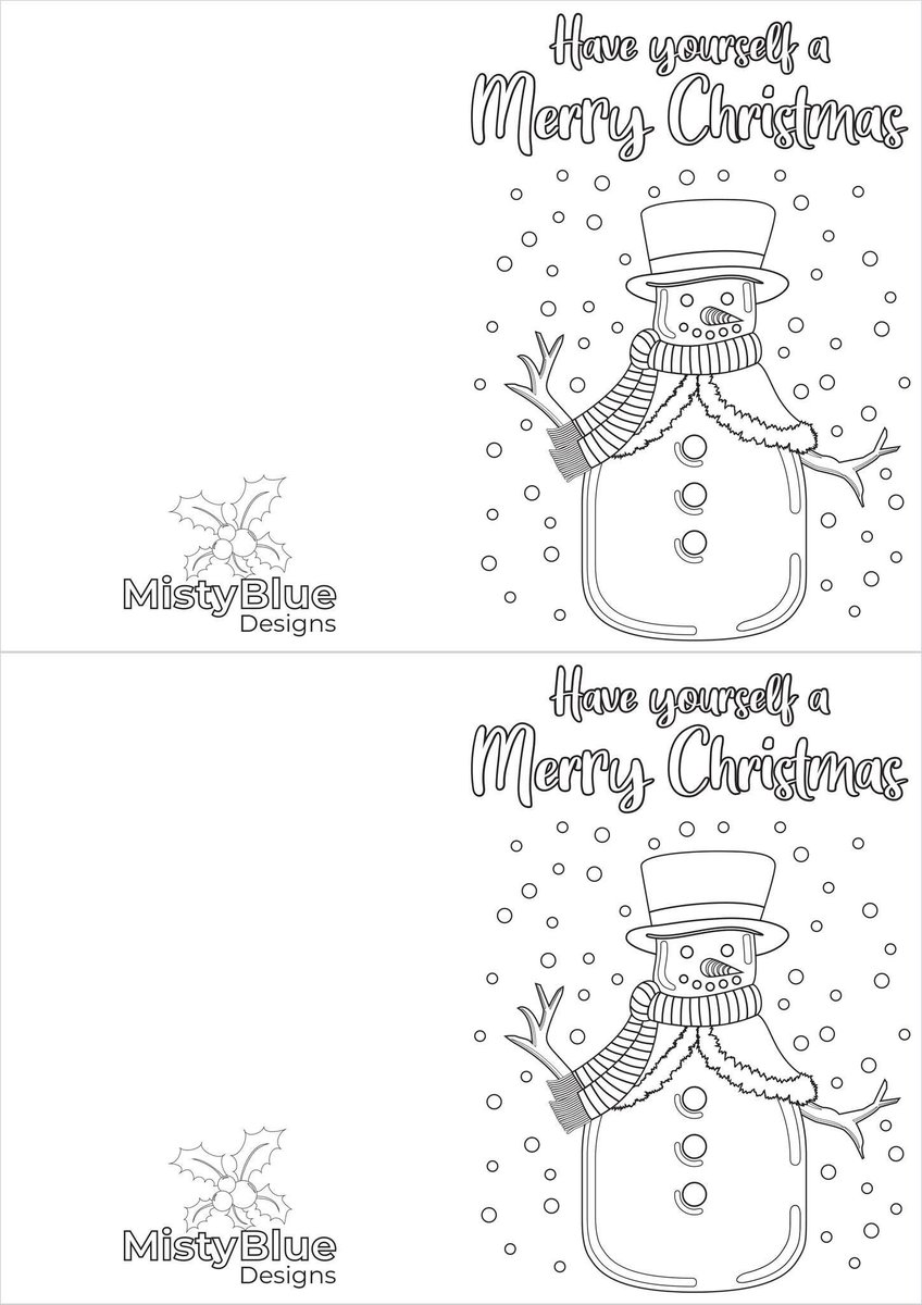 Free printable A4 Christmas snowman cards colouring page.

#printable #printables #freeprintable #freecolouringpage #colouringpage #christmascolouring #snowman #christmassnowman #christmas #merrychristmas #colouringin #christmascard
