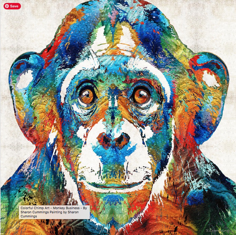 Terracegallery's tweet photo. Monkey Business: https://t.co/ZYM4tE3aFN #monkey #chimps #chimpanzee #monkies #animals #colorful #art #zoo #SharonCummingsArt #humor #comedy #cute #funny #fun https://t.co/Wp3F3GP1NO