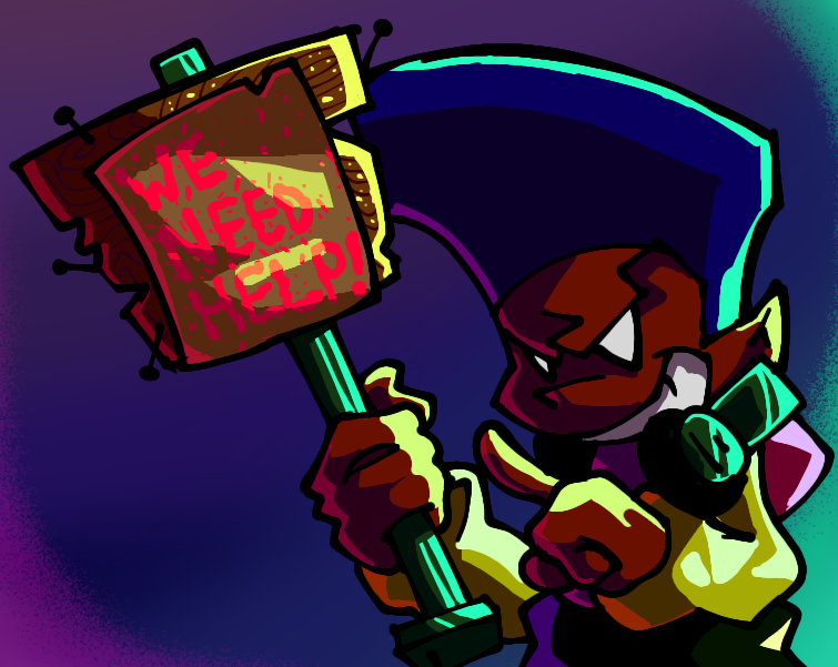 DarnellMixTeam's tweet photo. We currently looking for:

- BG artists

- Cutscene and ranks Animators

- Coders for cutscenes (like in week 3 PicoMix) and mechanics

- Composers for future songs, mixes or cutscene music

Application server:
https://t.co/D05hPnl1cf https://t.co/6m6fzbX22n