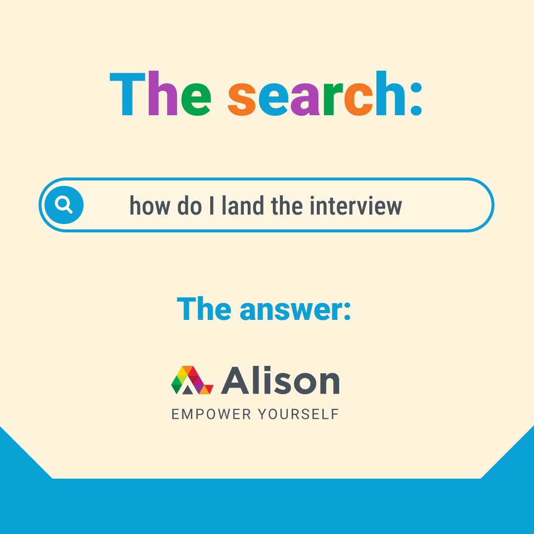Alison_Learning's tweet image. Everyone’s searching for something. A better job, a new skill, a fresh start.

Most stop at the question. You don't have to.

Find your answer at buff.ly/IOliMph 

#FreeLearning #CareerGrowth #Upskill #LifelongLearning #Alison #EmpowerYourself