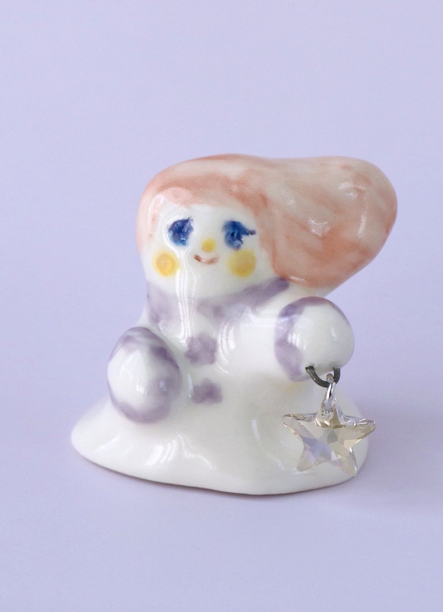 磁器 オペラのヒロイン オダルカ 置物 紫の魅力に気づいて