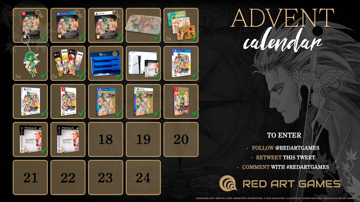 RedArtGames's tweet image. SAGA ADVENT CALENDAR 17 🎁 | The prize of today is a PS5 Collector's Edition 😍 

➡️ To participate: RT this tweet+follow @RedArtGames &amp;amp; reply with #RedArtGames

Winner to be announced on January 7, 2025.