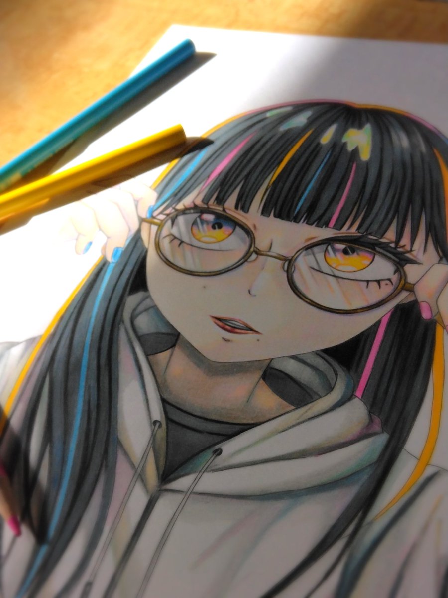 イラスト #色鉛筆画 #アナログ絵