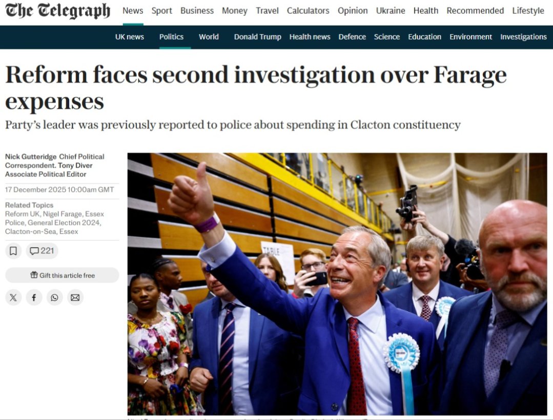 Nigel Farage is treating the British people with contempt by staying silent on this. 

His constituents and the wider public deserve to be reassured that neither he nor his party have broken the law.