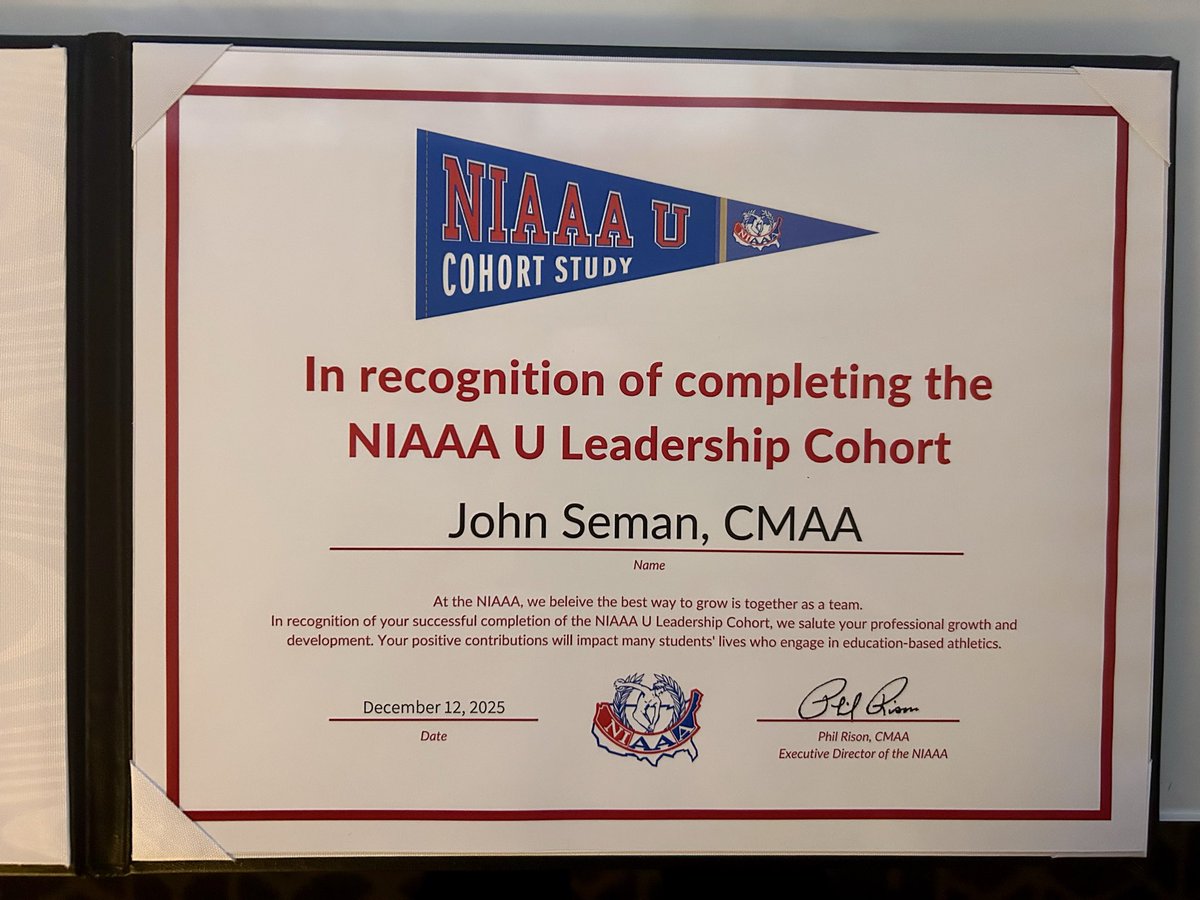 John Seman, M.Ed., CMAA, NFHS Level 3 tweet media