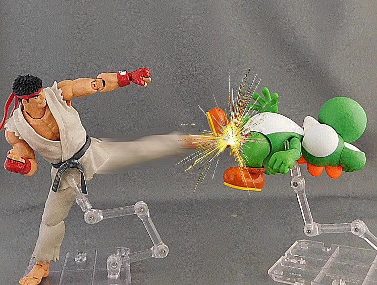 #楽しく玩具撮影中　
＃オモ写　
＃ブンドド　
【上段足刀蹴り】