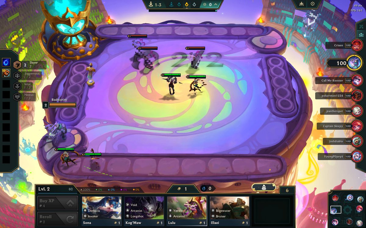 DarthJohn117's tweet photo. @TFT  Experiencing a glitch in the game where I can't or can on partially see tacticians and champions. As if something is blocking them. Haven't seen anything on the bug from y'all and have been reporting it since PBE. Only wasn't experiencing this with set 15. ONLY Set 16. https://t.co/zRj4g9wND6