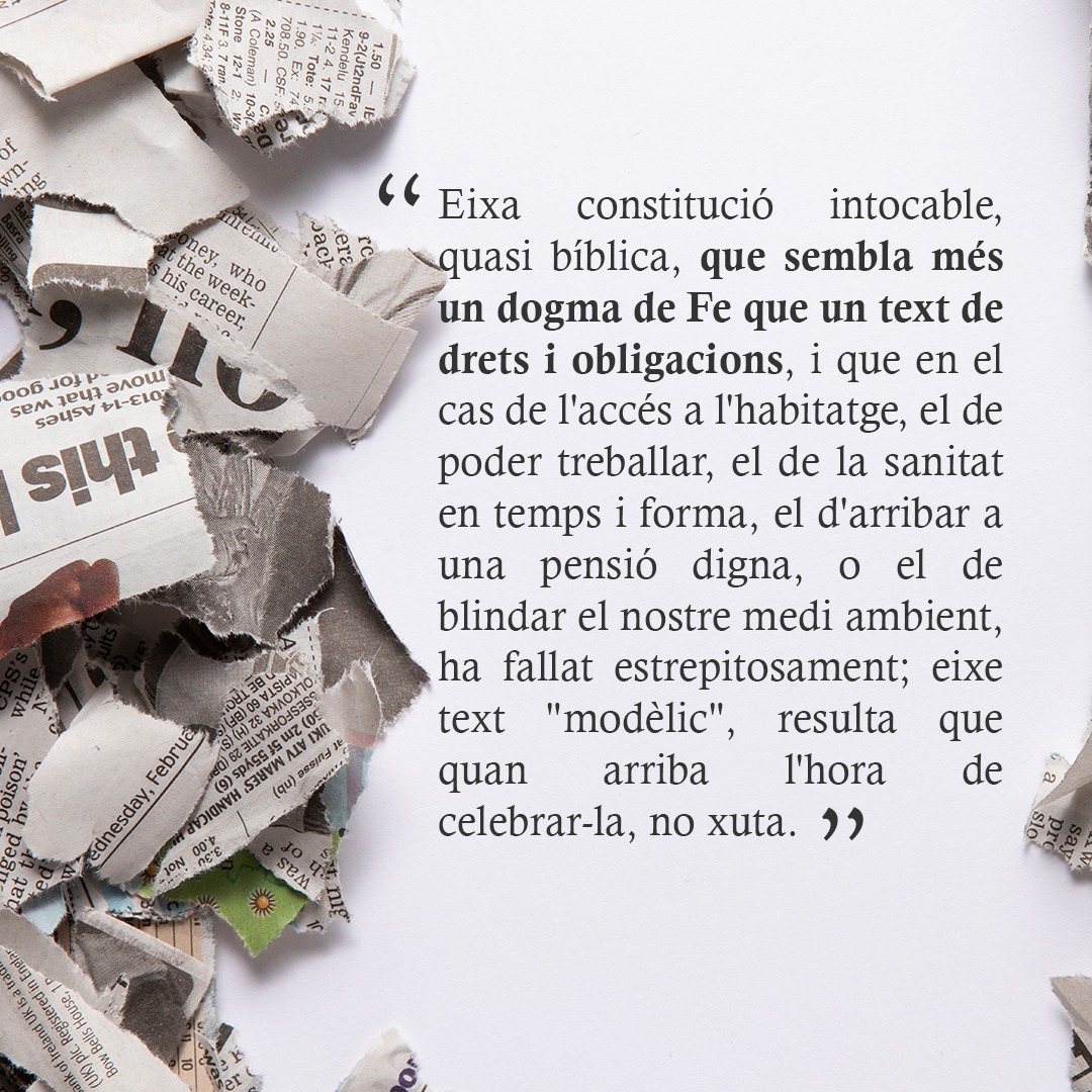 ➡️Ací et deixem uns fragments de a columna de Xavier Martí, portaveu del grup municipal Compromís-Podem-Esquerra Unida, en l'edició en paper de desembre de l'Opinió de Torrent.

👀Pots llegir-la sencera en l'edició en paper del diari o en aquest enllaç comprom.is/ZPgSYZu