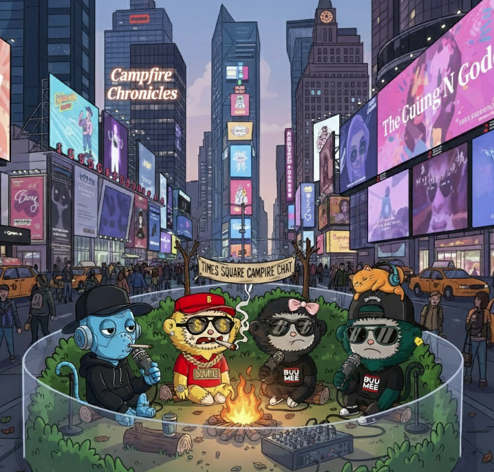 Dontbeg_reg's tweet photo. GM Everyone!!  

Check us out tonight on "Campfire 🏕️🔥 Chronicles" at 6PM, with my bro's 💪@bagelism and @Babykeysm. Buumee Gang 🚀🚀 gonna pop out 🍾, show some 💎 support and enjoy the 🎶 vibes. NYC Style - BING BONG 🗽

Coming Soon: Buumee Gang World Tour 😆 https://t.co/LyyM7fFFeD