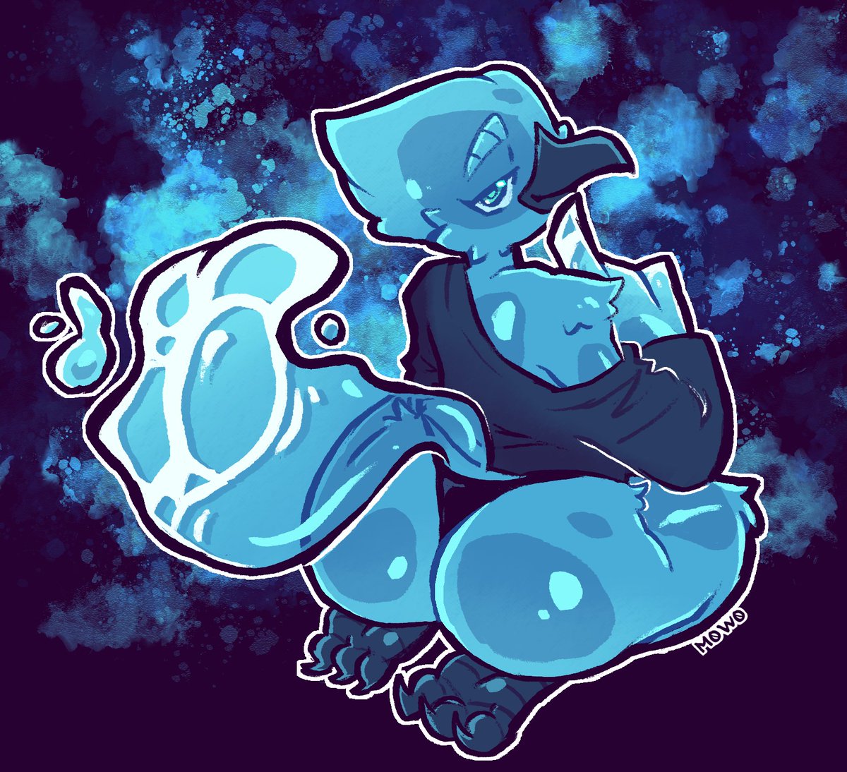 Sometimes you feel like wearing something more revealing.
Drawn by <a href="/Marshall0w0/">🍄M🚫W🚫🔥</a>.