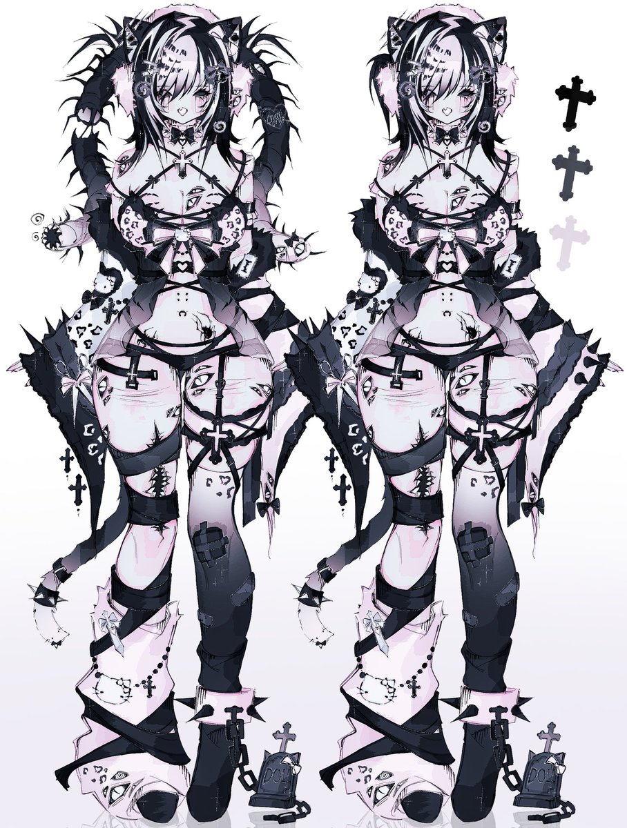 Don't worry, she only crawls when you're not looking 🖤🩹

Design commission on Vgen!