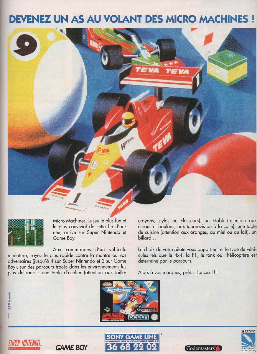 AllmightoFranky's tweet image. La publicité JV papier du jour,bonjour!Pubs vues dans les pages du #PlayerOne de décembre 1994!Pubs pour #MortalKombatII sur consoles,le #LockOn ça faisait bien au pied du sapin,#MicroMachines sur #Snes et #NBAjam la légende!!#retrogaming #olschool #80s #90s