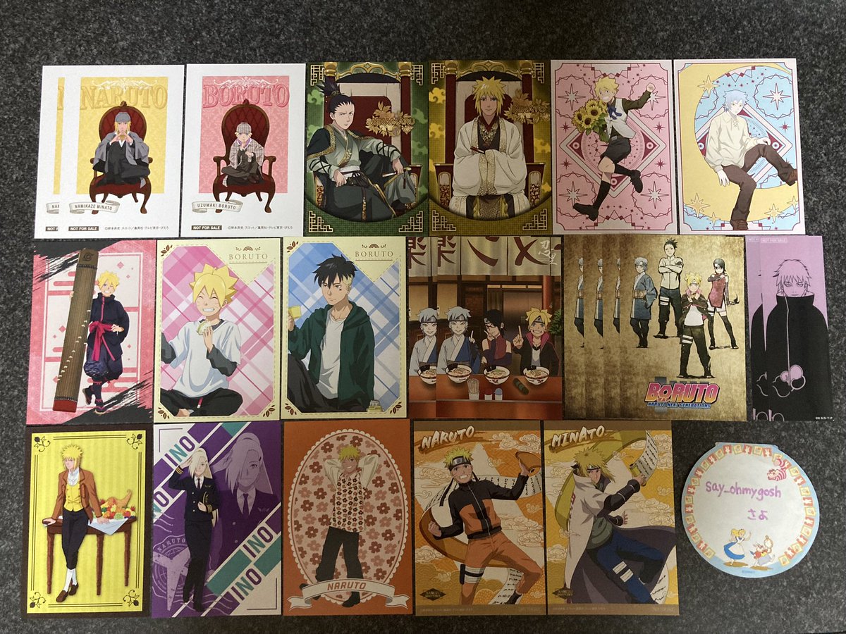 譲渡】NARUTO/BORUTO 特典ポストカードのお譲り先を探しております