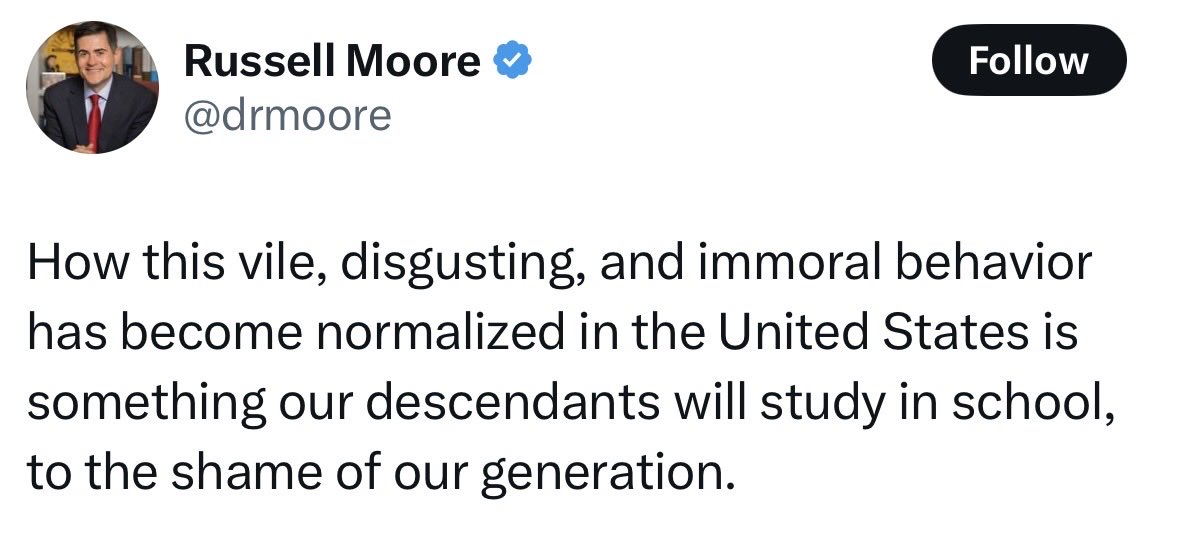 BrittanyinTexas's tweet image. Even Russell Moore, a Christian conservative and editor of Christianity Today, dropped a scathing post about Trump’s response to the Reiners’ tragic deaths.