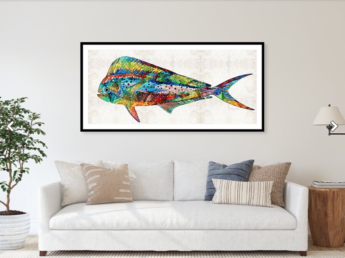 Terracegallery's tweet image. Colorful Dolphin Fish: fineartamerica.com/featured/color…  #fish #fishy #fishingdaily #fishinggirl #fishing #beach #beachvibes #ocean #oceans #sea #florida #floridagirls #SharonCummingsArt #buyintoart