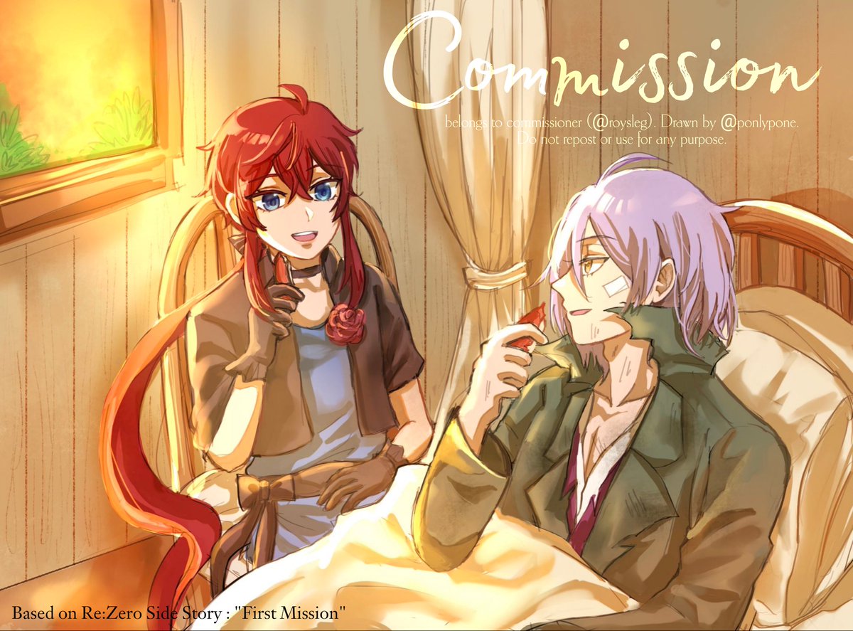 [Cms] for @/roysleg!

Re:Zero's Side Story: First Mission！ ✨️

Thank you for commissioning me! 🫶