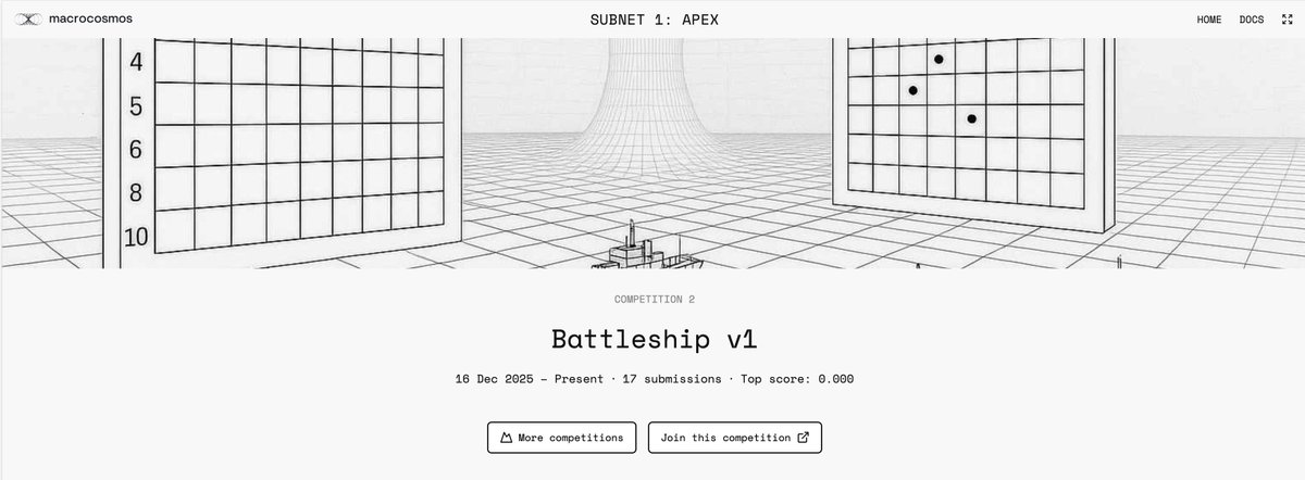 Our first festive competiton is out.

This is not a benchmarked task, but a miner-vs-miner game.

Go head-to-head against your fellow miners to secure the reward.

Have fun destroying each other's boats. We'll be in the background, researching dual competition architectures.