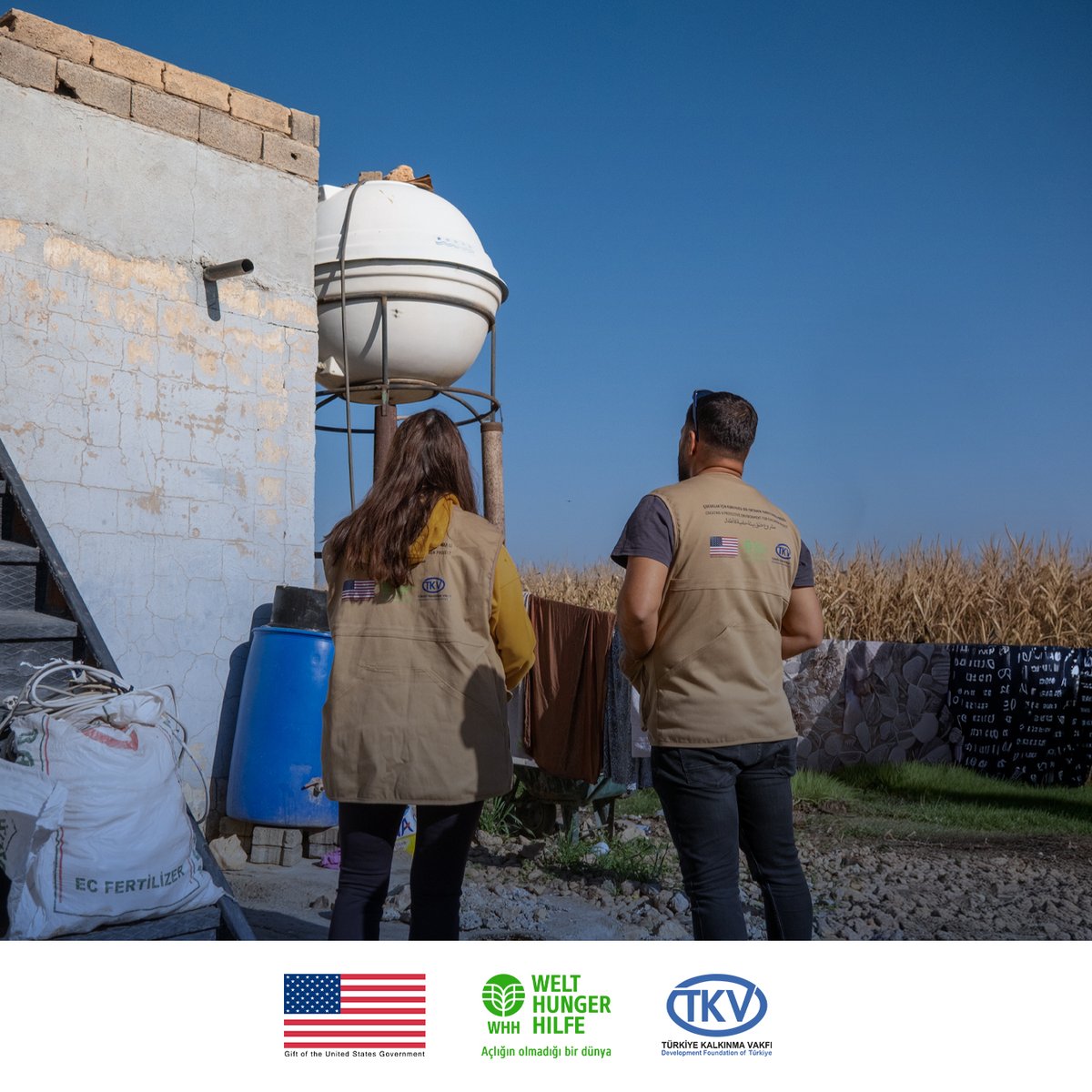 Access to safe and clean water is one of the most fundamental human rights. We have completed the installation of water tanks delivered by our sanitation team. 🛠️
Families can now store water, their most basic need, in safer and healthier conditions. 
<a href="/StatePRM/">Bureau of Population, Refugees, and Migration</a> <a href="/Welthungerhilfe/">Welthungerhilfe (WHH)</a>