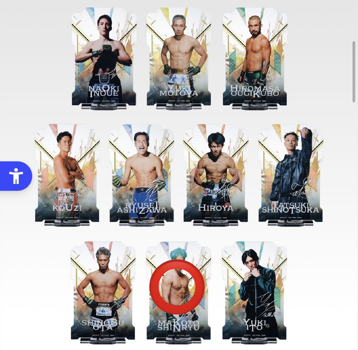 RIZIN一番くじ #朝倉未来 #平本蓮 #アクリルスタンド メルカリで販売し