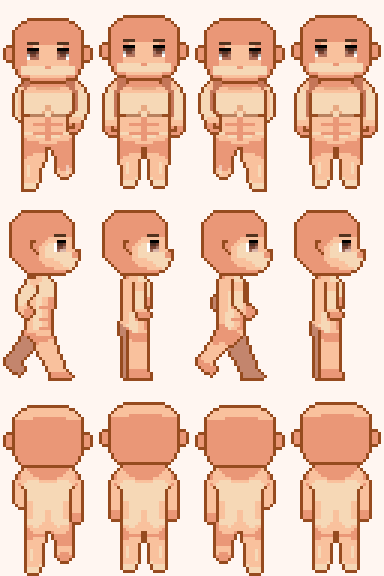base 32x64 male body #pixelart #pixel