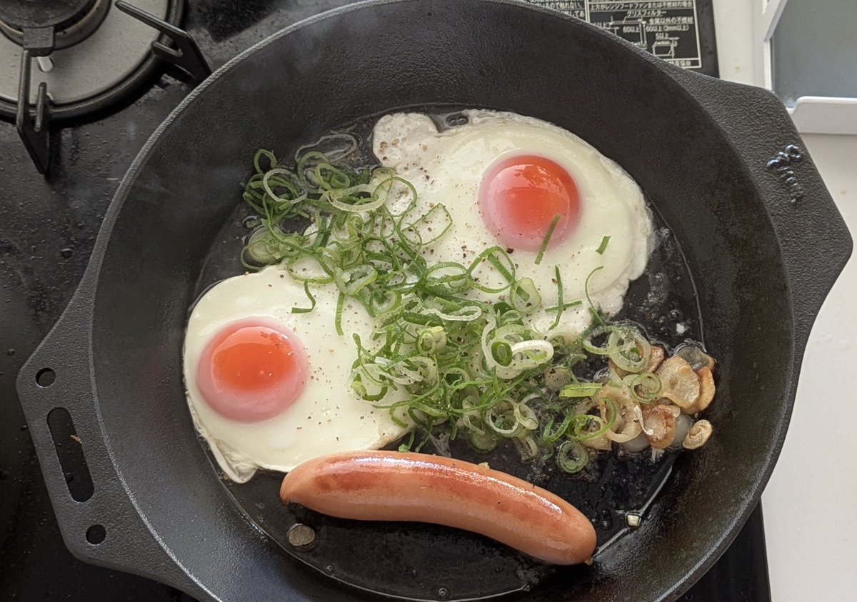 あ、来年もimonoを育てることかな…すっかりハマってます( 'ᢦ' )
ちなみに料理はリュウジさんのねぎ塩ソーセージ🥚( '-' 🥚 )