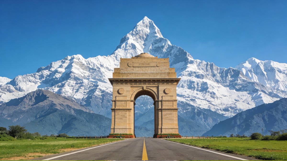 GauravPalRaj's tweet image. दिल्ली में तंदूरी रोटी बैन होने के बाद
इंडिया गेट से नजर आया हिमालय का पहाड़