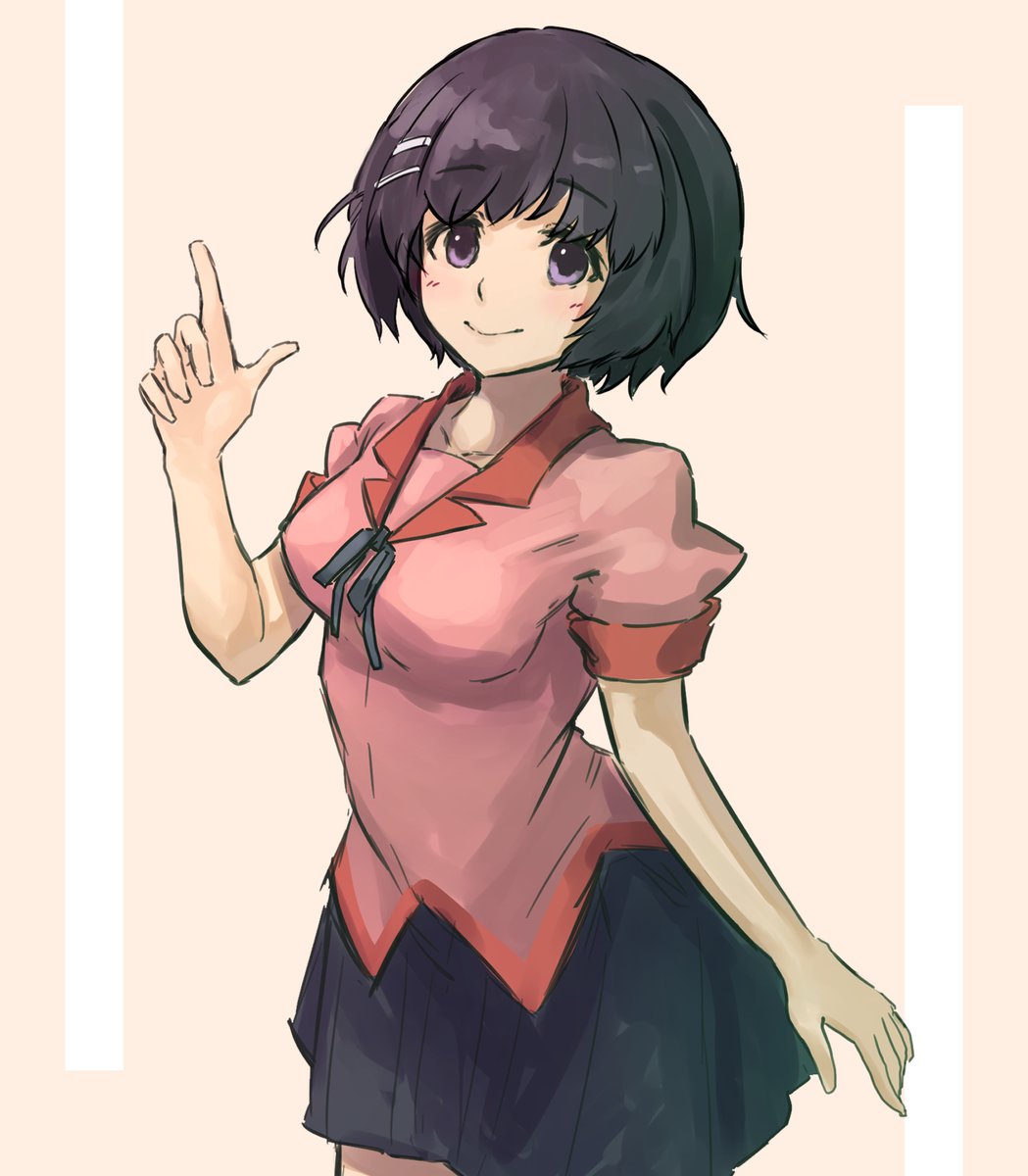 oretekiya's tweet image. 151日目
いつもより線画をはっきり目に描いたおかげで塗りやすかった...気がするようなしないような
#羽川翼 #ワンドロ