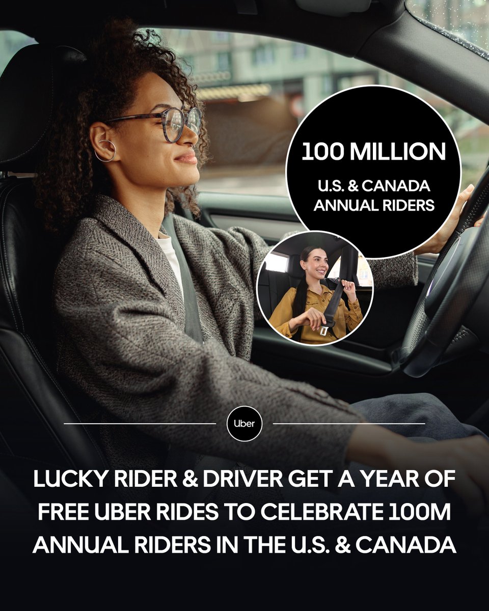 andrewgordonmac's tweet photo. We just passed another big milestone in the US &amp; Canada: over 100 million annual active riders on @Uber 🚗

That's roughly 25+% of the combined population taking at least one trip on our platform in the past year 

Meaningful scale, but still tons of room to grow! https://t.co/6bhkBOw5tB