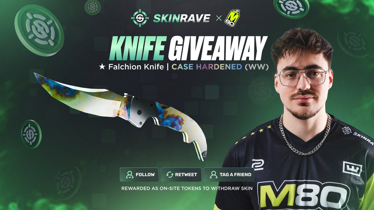 Merry christmas giveaway from us 🎄 

- Follow <a href="/skinravegg/">SkinRave.gg</a>
- RT the post
- Tag a friend who needs a knife for christmas

Winner will be selected in 7 days, good luck!