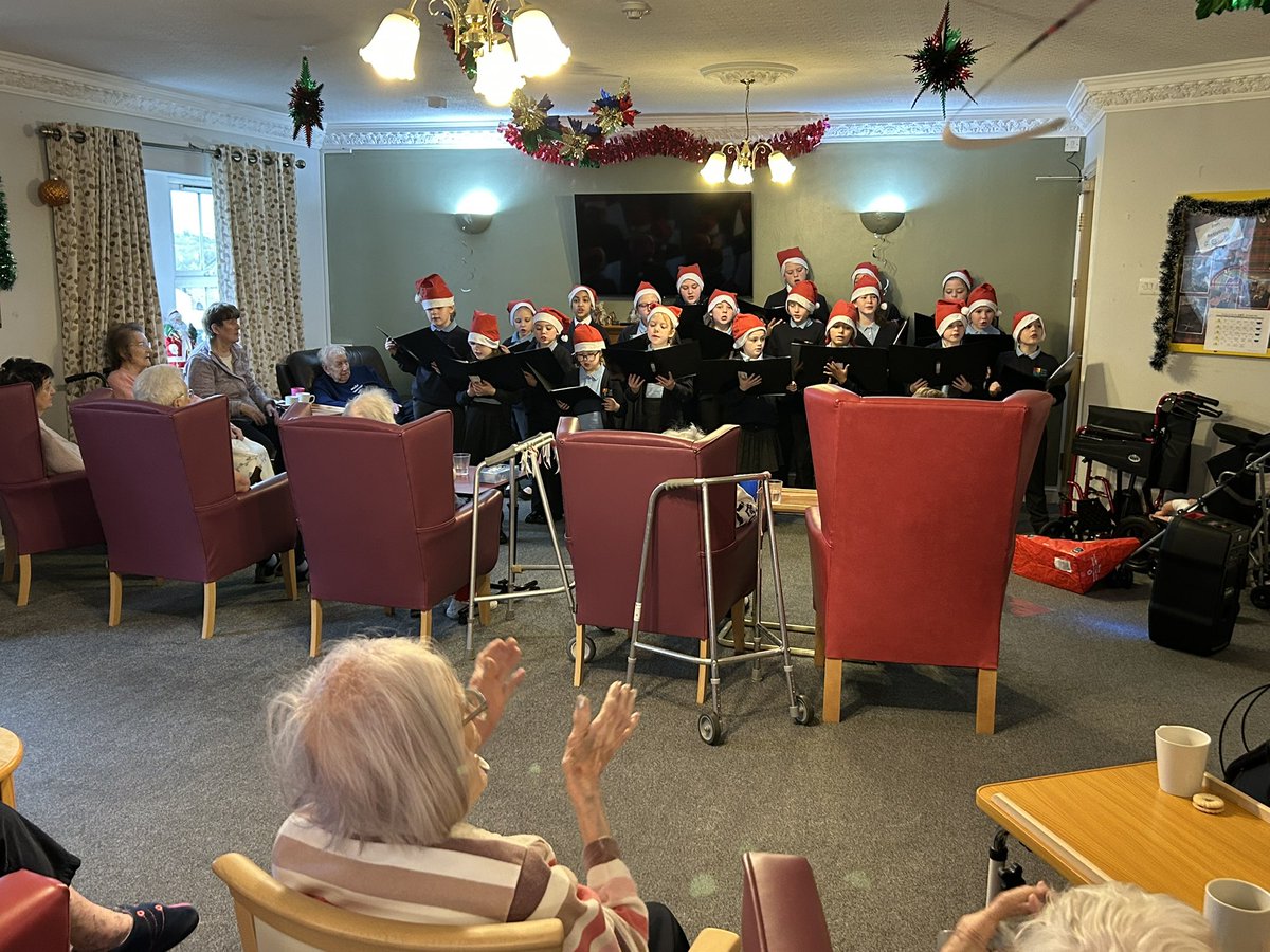 BirstallAcad13's tweet image. Our choir visited Priestley’s Care Home today to share the magic of Christmas through song 🎶❤️ Seeing the residents smile, dance and sing along was truly special. Community, connection, and festive joy at its best. #TogetherAtChristmas #CommunitySpirit