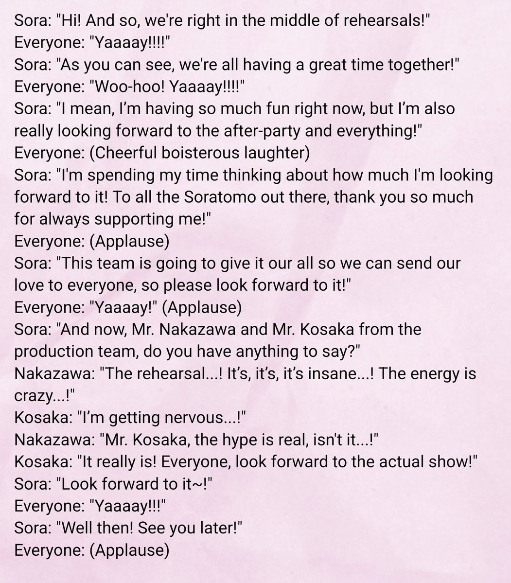 🐻#そらぱ2026💿 I translated Sora-chan's voice post into English