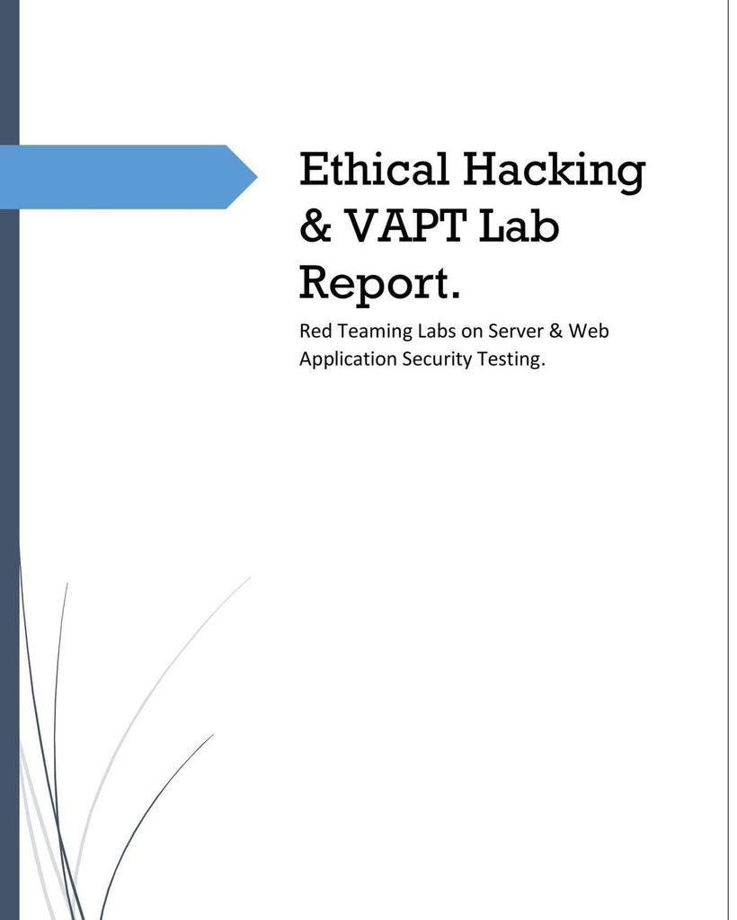 _0b1d1's tweet image. 📘 136-Page Hands-On VAPT Labs (Free Resource)

Amisha Tehra’s practical VAPT lab report focuses on real, intentionally vulnerable environments not just theory.

📨Comment PDF for full GUIDE