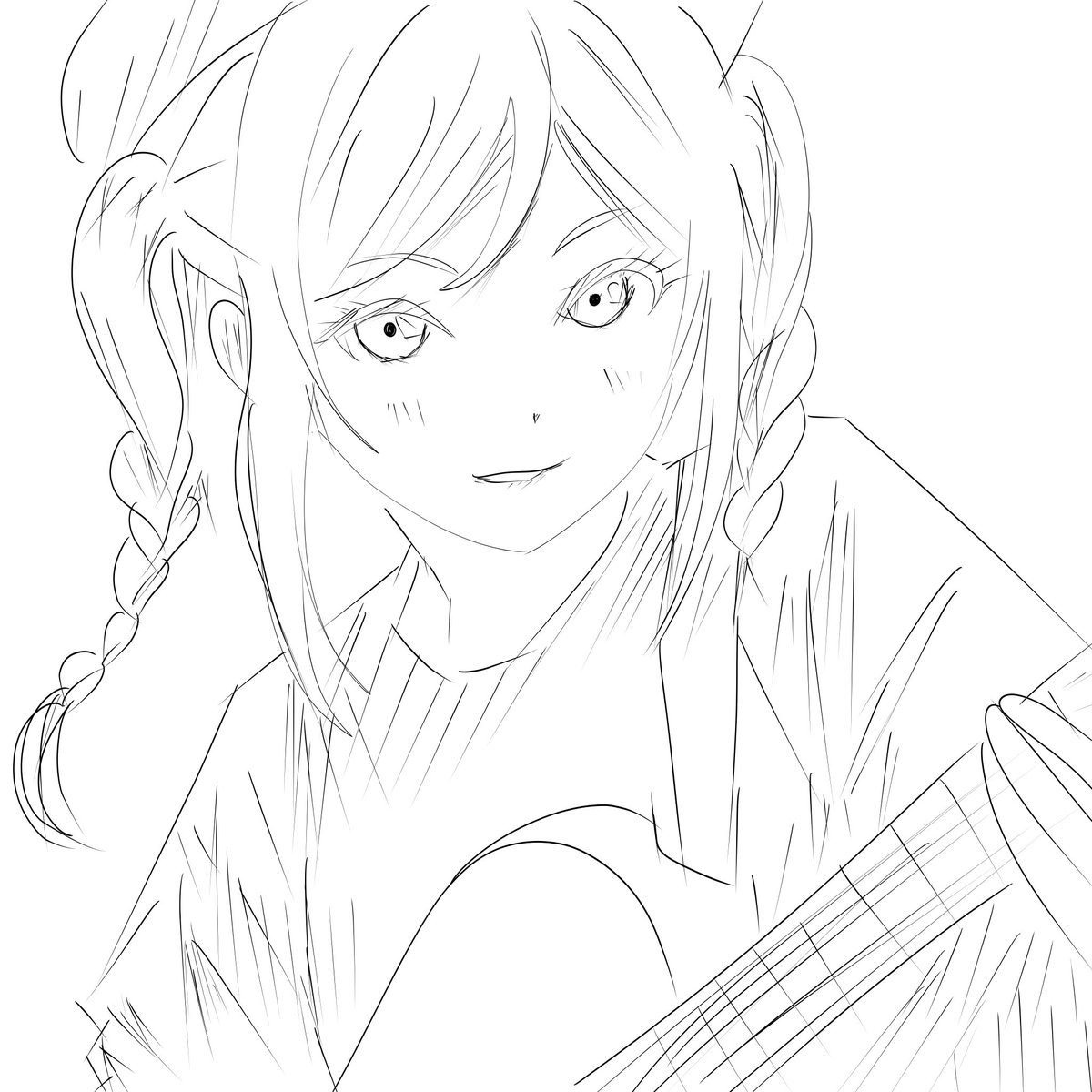 とまちゃん8兆年ぶりに描きました( ´)Д(｀ )