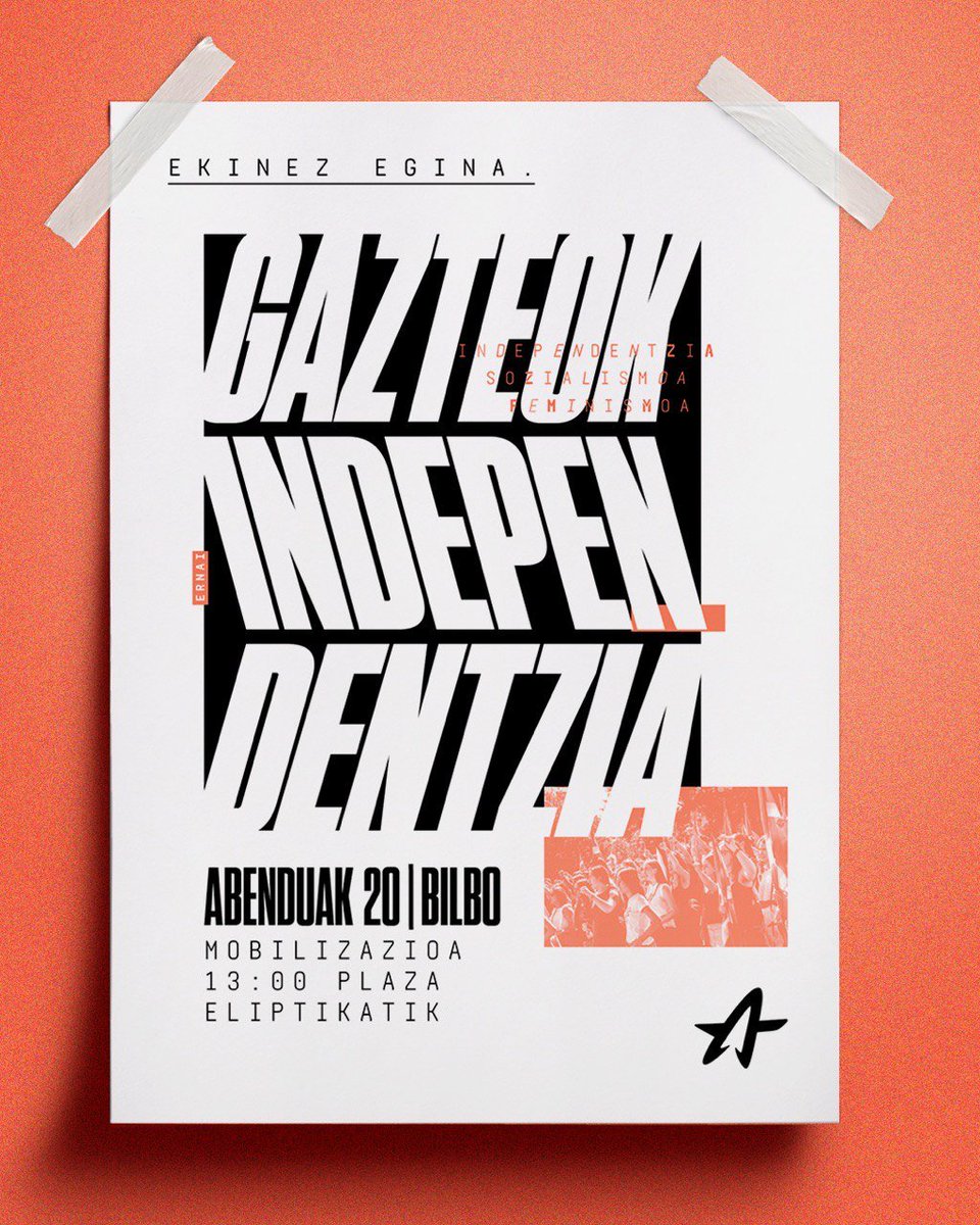 ErnaiBilbo's tweet photo. @elcorreo_com Zuek libratuko zinetela uste zenuten, ala?

Franco eta frankismoari gorazarre egitetik espainolismo erreakzionarioen bozgorailu izatera.🇪🇦🔥

Altxa gazte! Zabaldu mezua, aldarriak eta batu mobilizaziora.📢

Larunbatean ikusiko dugu elkar.

Kalera!😎 https://t.co/YCVRtSQGEo