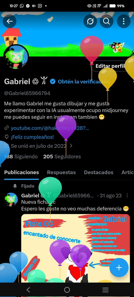 Globitos de felicidad 🎉🥳🎉🎂🎂