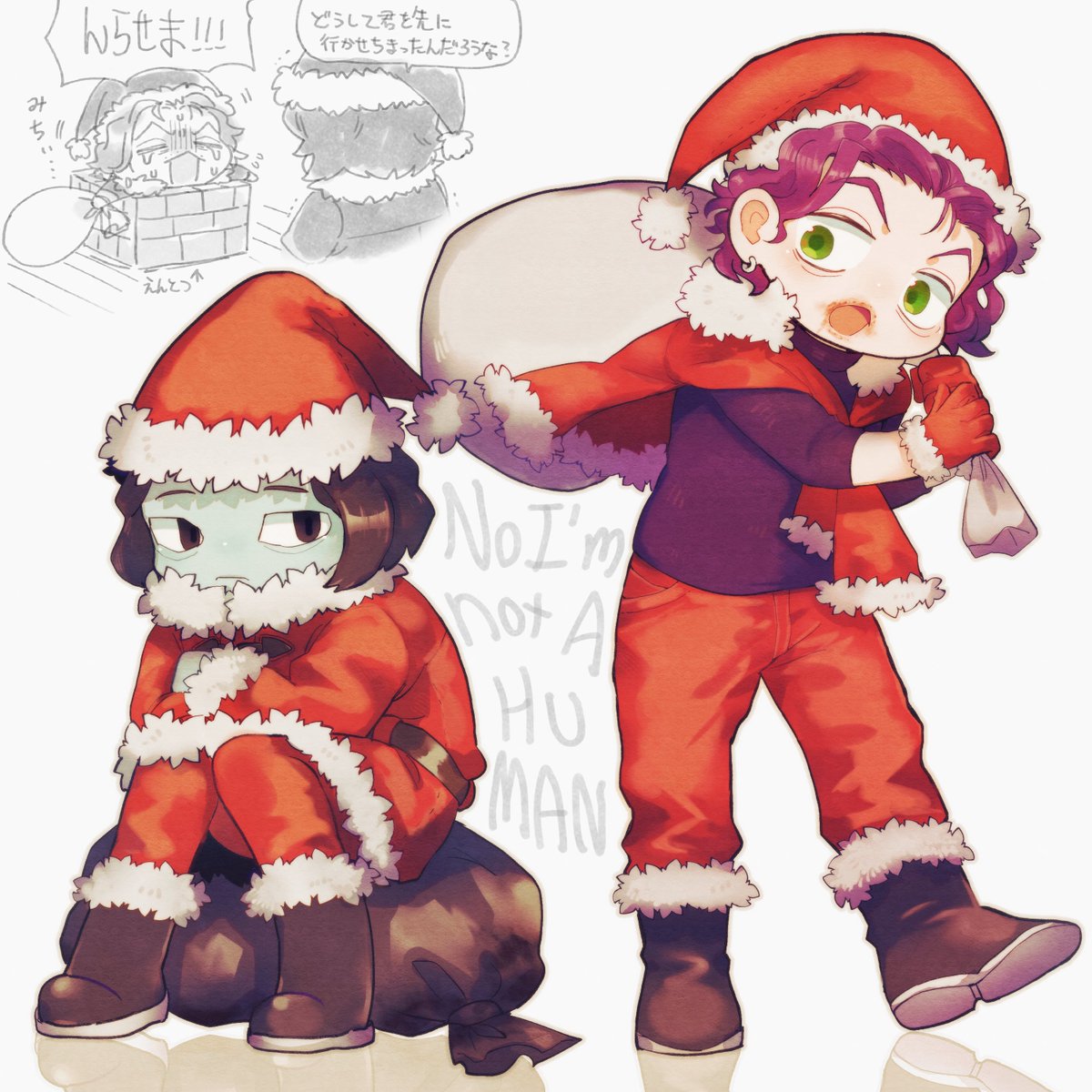 Xmas仕様🧥🪡 #noimnotahuman #Ninah