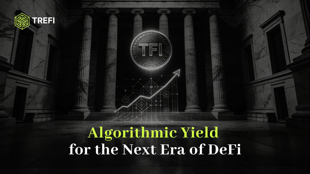 TreFiProtocol's tweet image. #TreFi turns complex market dynamics into structured, algorithmic outcomes. 🟩

By embedding stability at the protocol level and leveraging advanced AI, it creates a DeFi ecosystem engineered for predictable, sustainable growth.

Algorithmic Yield for the Next Era of #DeFi.🔥…