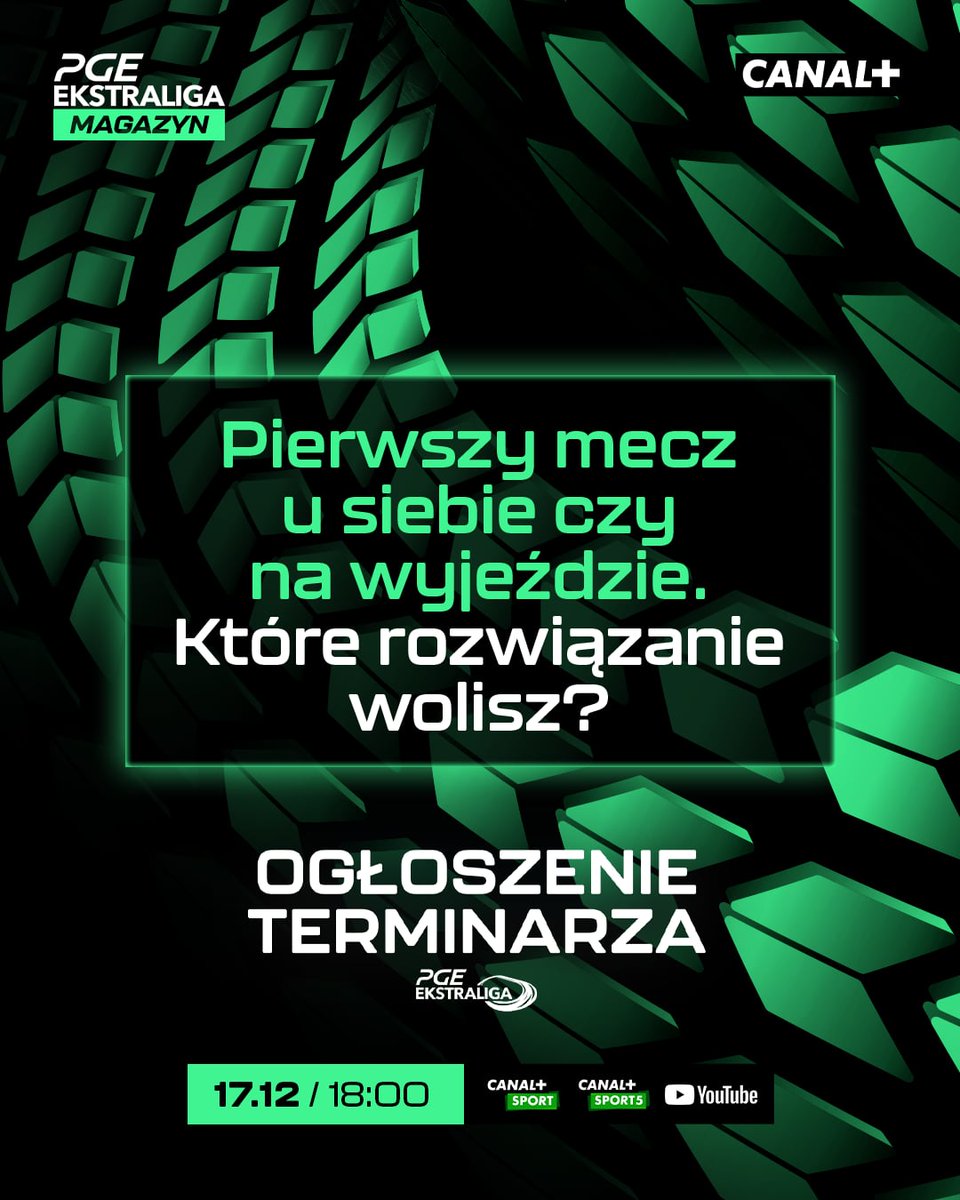 CPLUS_SPEEDWAY's tweet photo. Już o 18:00 ogłoszenie terminarza PGE Ekstraligi!👌 Koniecznie bądźcie z nami!😎 https://t.co/YnVKV0v9yr
