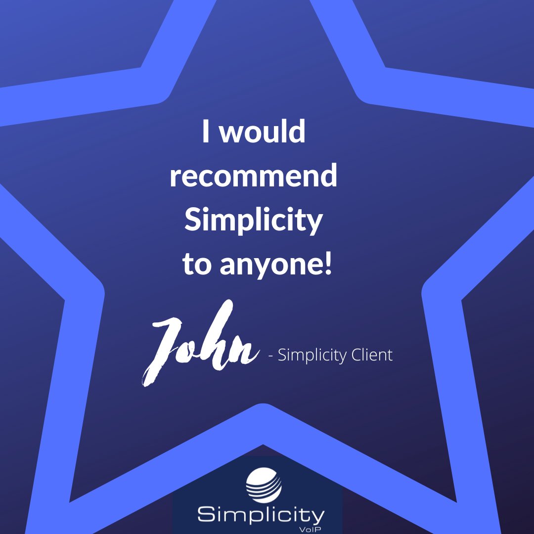 Simplicity VoIP tweet media