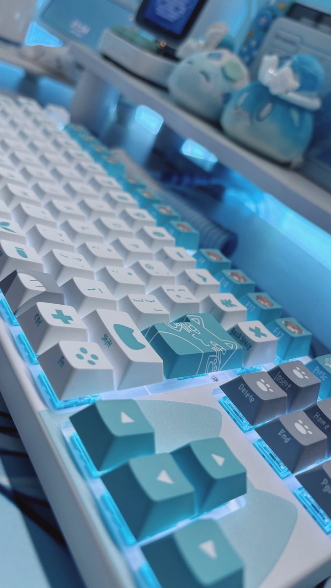 にじふもコレ 叶さんのコラボキーボードが届きました🔫🤍 Kailh