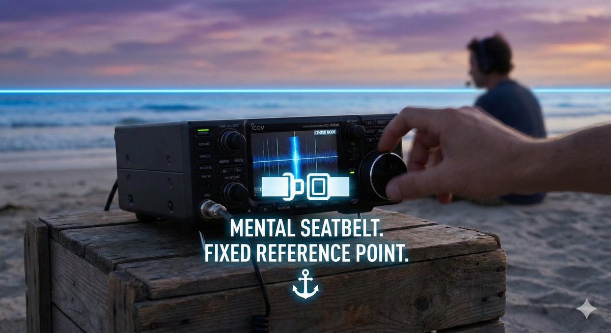 🤜The KA3DRR Experience "The Icom IC-7300 Mastery Series 5-2 | Center Mode: Where Stability Becomes Strategy" 
🤜Blog URL ka3drr.blogspot.com/2025/12/the-ic…

▶️"Search and Pounce" doesn’t start with movement; it starts with recognition.

On the beach at Morro Strand, the #IC7300 scope